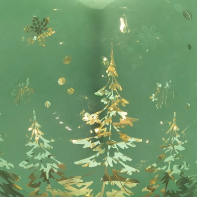 Northlight LED Lighted Pine Trees And Snowflakes Glass Globe Christmas Decoration - 6" - Image 5