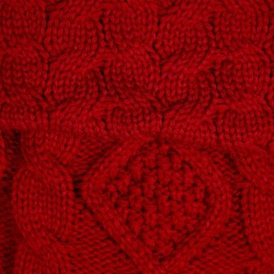 Northlight Cable Knit Christmas Stocking With Cuff - 21.5" - Red - Image 4