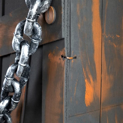 Northlight Animated Shaking Chained Coffin Halloween Decoration With Sound - 63" - Image 6