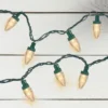 Northlight 50 Count Warm White LED C7 Christmas Lights, 20.25 Ft Green Wire