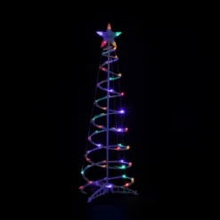Northlight LED Lighted Spiral Outdoor Christmas Tree - 4' - Multi Lights