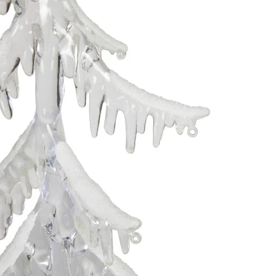 Northlight LED Lighted Acrylic Icicle Tree Christmas Decoration - 14" - Image 4