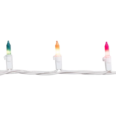 Northlight Pastel Mini Christmas Light Set - Multicolor - 10' White Wire - 50ct - Image 9
