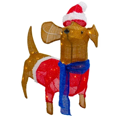 Northlight 26" LED Lighted Dachshund Dog Outdoor Christmas Decoration - Image 4