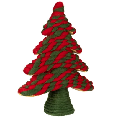 Northlight Twisted Yarn Plush Christmas Tree Decoration - 15.25" - Image 3