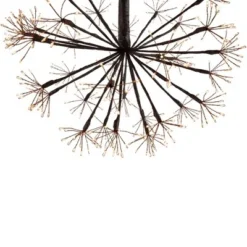 Northlight 12" Pre-Lit LED Brown Christmas Ball Decoration - Warm White Lights