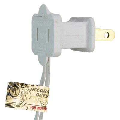 Northlight 2' X 8' Warm White LED Wide Angle Net Style Column Wrap Christmas Lights, White Wire - Image 4