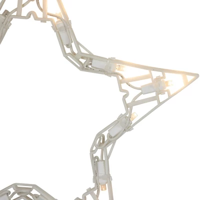 Northlight LED Lighted Twinkle Star Christmas Lights - 9.25' White Wire - 10ct - Image 2