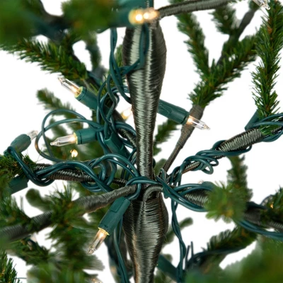 Northlight Alpine Coral Artificial Christmas Tree With Metal Base - 3' - Clear Lights - Image 8