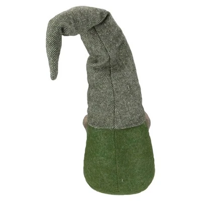 Northlight Forest Tree Chevron Hat Gnome Head Christmas Decoration - 21" - Green And Brown - Image 6