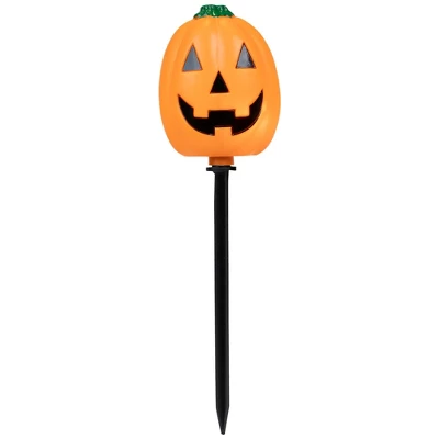 Northlight Lighted Jack-O-Lantern Halloween Outdoor Pathway Markers - 24" - Orange - Set Of 5 - Image 3