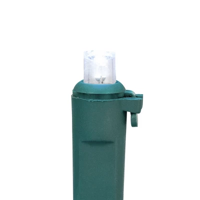 Northlight 50ct Blue And White LED Wide Angle Mini Christmas Lights, 16.25ft Green Wire - Image 3