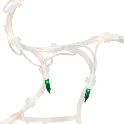 Northlight Lighted Reindeer Christmas Window Silhouette - 18" - White - Multicolor Lights - Image 5