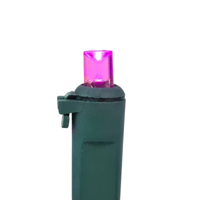 Northlight 50ct LED Wide Angle String Lights Pink - 16.25' Green Wire - Image 4