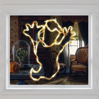 Northlight Lighted Ghost Halloween Window Decoration - 15" - Image 2
