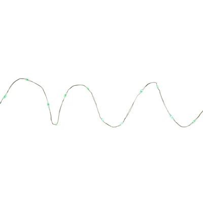 Northlight 50-Count Micro Fairy Christmas Lights - 16ft - Green LED - Copper Wire - Image 3