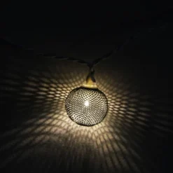 Northlight 10 Battery Operated Silver Mini Patio Lights - 7.5 Ft White Wire