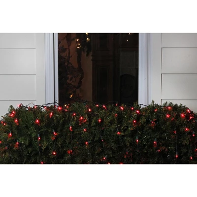 Northlight Net Style LED Tree Trunk Wrap Christmas Lights - 4' X 6' - Red - Green Wire
