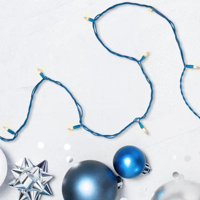 Northlight Mini Christmas Commercial Light Set - Clear - 60' Blue Wire - 100ct