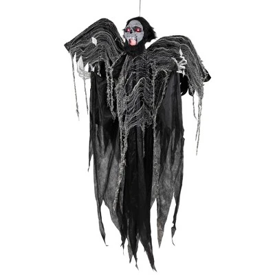 Northlight Animated Hanging Zombie Vampire With Lights And Sound Halloween Decoration - 5' - Image 3