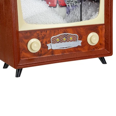 Northlight LED Lighted Musical Snowing Snowman TV Set Christmas Decoration - 12" - Image 4