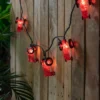 Northlight Red Tractor Indoor Outdoor Patio Light Set - 6' Green Wire - 10ct