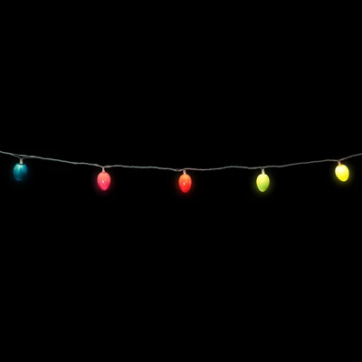 Northlight 10-Count Pearl Multi-Colored Easter Egg String Light Set, 7.25ft White Wire - Image 2
