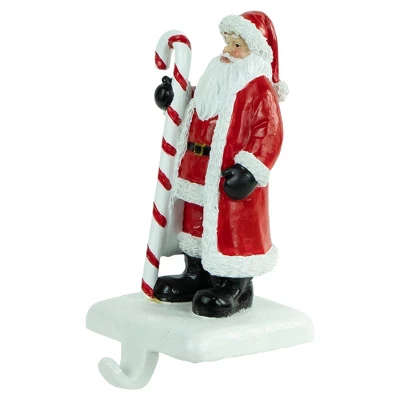 Northlight 7" Santa Claus With Candy Cane Christmas Stocking Holder - Image 2
