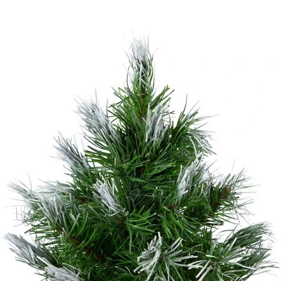 Northlight Whitecap Pine Artificial Mini Christmas Tree - 14" - Unlit - Image 3