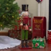 Northlight 23.75" Red And Green Metal Nutcracker Soldier Christmas Decoration