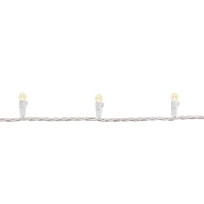 Northlight LED G12 Berry Mini Christmas Lights - Warm White - 15.9' - White Wire - 50ct - Image 4