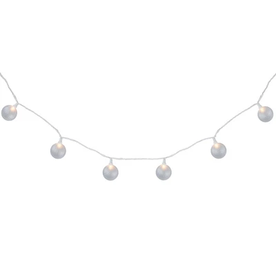 Northlight Golf Ball Patio Light Set - 6' White Wire - 10ct - Image 3