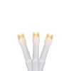 Northlight Wide Angle LED Christmas Lights - Warm White - 3' White Wire - 10ct