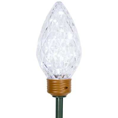 Northlight LED Lighted C9 Style Christmas Pathway Lawn Stakes - 8'- Clear - 5ct - Image 5