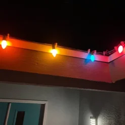 Northlight 25ct C9 Opaque String Lights Multi-Color - 24' Green Wire