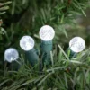 Northlight LED G12 Berry Christmas Lights - Pure White - 16' Green Wire - 50 Ct