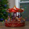 Northlight 14" LED Lighted Animated And Musical Carousel Christmas Decoration
