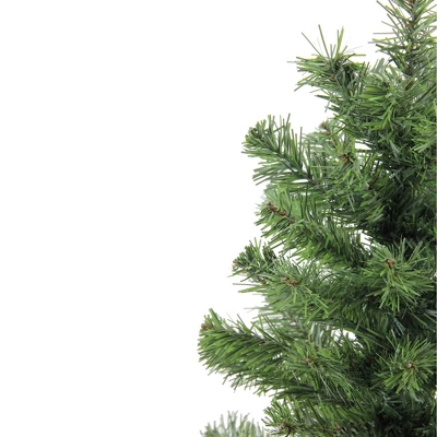 Northlight 1.5 FT Mini Canadian Pine Medium Artificial Christmas Tree With Faux Wood Base, Unlit - Image 2