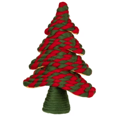 Northlight Twisted Yarn Plush Christmas Tree Decoration - 15.25" - Image 4