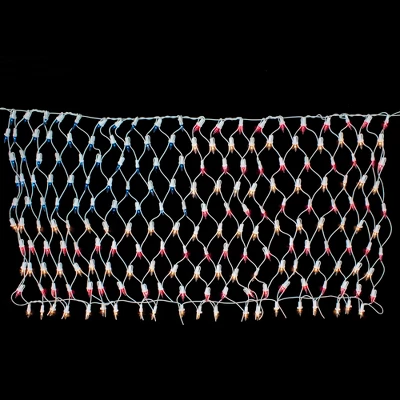 Northlight American Flag Mini Net Style Lights - 2' X 2.75' - Red, White And Blue - White Wire - Image 2