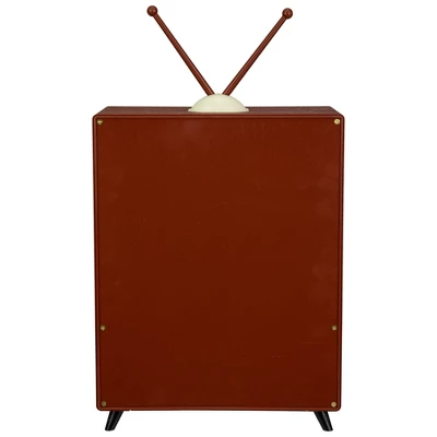 Northlight LED Lighted Musical Snowing Reindeer TV Set Christmas Decoration - 12" - Image 6