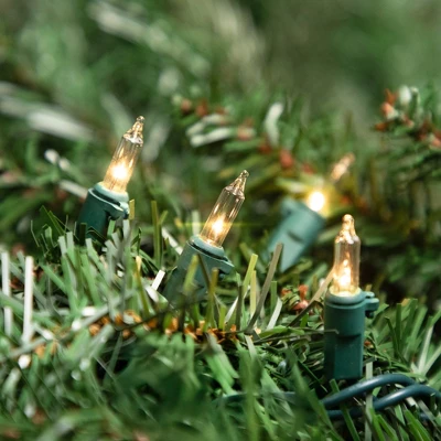 Northlight Mini Incandescent Christmas Lights - Clear - 61' Green Wire - 300ct - Image 2