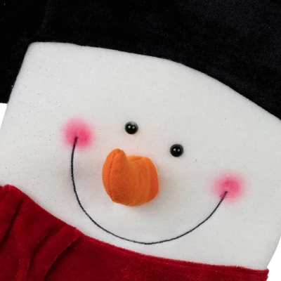 Northlight Embroidered "Let It Snow" Snowman Christmas Stocking - 19" - Image 4