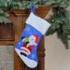 Northlight Embroidered Santa Claus With Gift Christmas Stocking - 15"