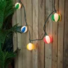 Northlight Beach Ball Patio Light Set - 6' Green Wire - 10ct