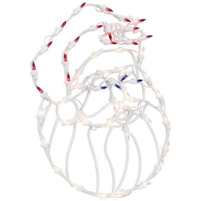 Northlight Lighted Santa Claus Christmas Window Decoration - 18" - Image 3