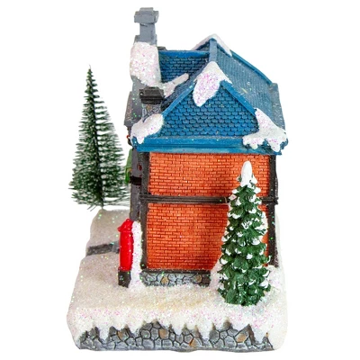 Northlight LED Lighted Post Office Christmas Village Decoration - 7" - Image 2