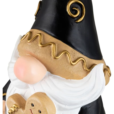 Northlight Gnome Holding Gingerbread Man Cookie Christmas Decoration - 13" - Black - Image 5