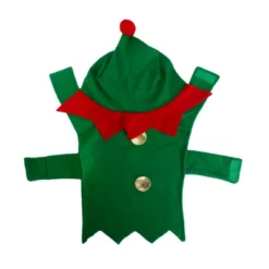 Northlight 27" Green And Red Christmas Elf Dog Costume - Size S