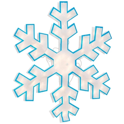 Northlight 16.75" Lighted Snowflake Christmas Window Silhouette - Image 3